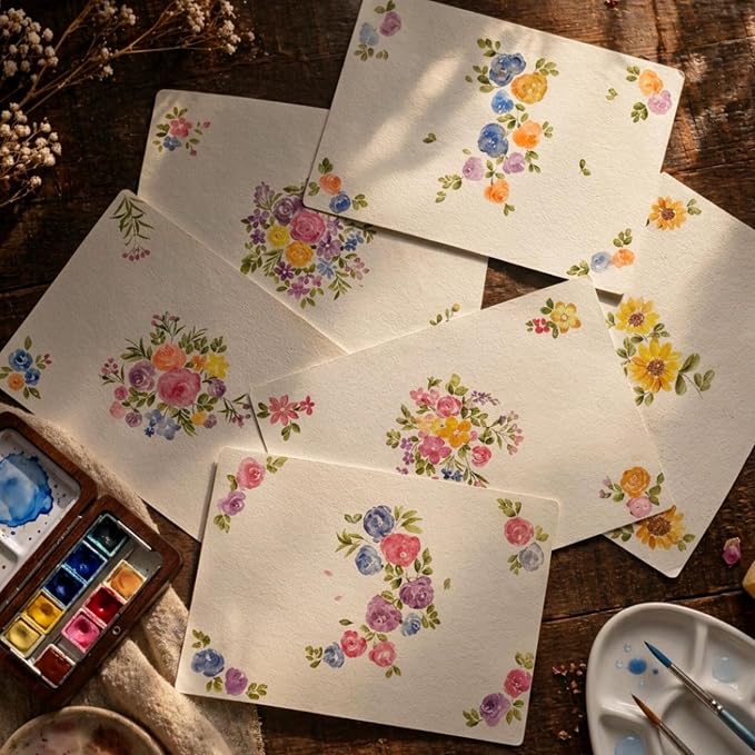 Hand-painted laminated placemat, set of 6, by Petals by Shweta