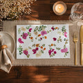 Real pressed flower dining placemat, handmade, pack of 2