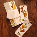 Handmade pressed flower bookmark with real dried flowers, pack of 8